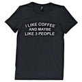 I Like Coffee T-Shirt Black Large