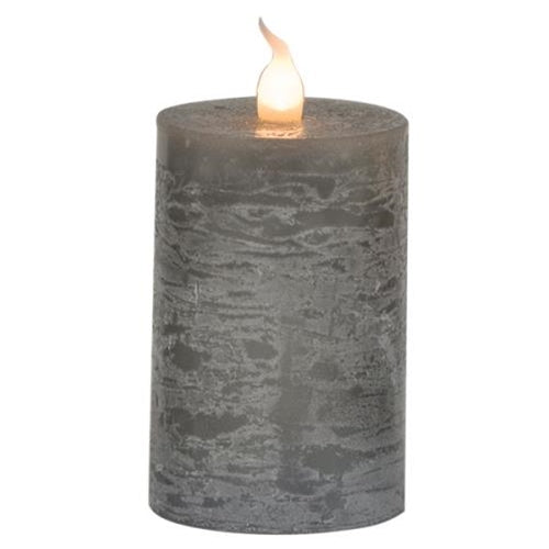Gray Flicker Pillar 3" (Pack of 4)