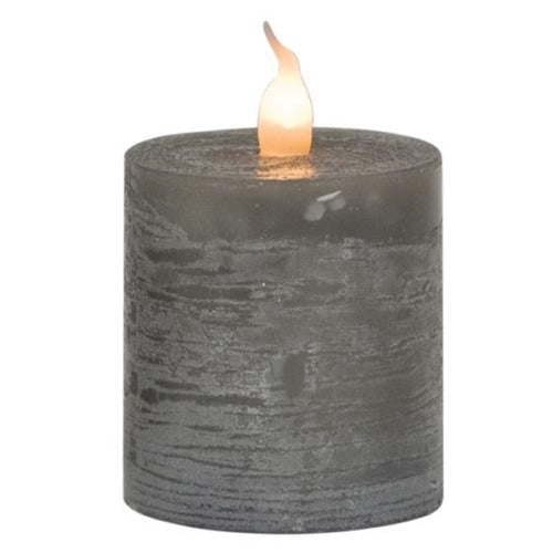 Gray Flicker Pillar 2.25"  (Pack of 4)