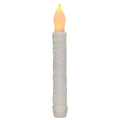 White Frosty Timer Taper 6.5" (Pack of 4)