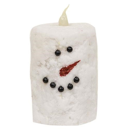 Snowman Votive Timer Pillar 2" x 3" (Pack of 2)