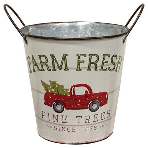 Farm Fresh Pine Trees Bucket 6" (Pack of 4)