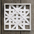Whitewash Square Woven Frame 12" (Pack of 2)