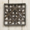 Graywash Square Woven Frame 12" (Pack of 2)