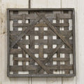 Graywash Square Woven Frame 16" (Pack of 2)