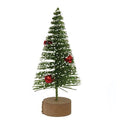 Snowy Vintage Bottlebrush Tree 6" (Pack of 4)