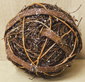 Glitter Rattan Ball 4" (Pack of 4)