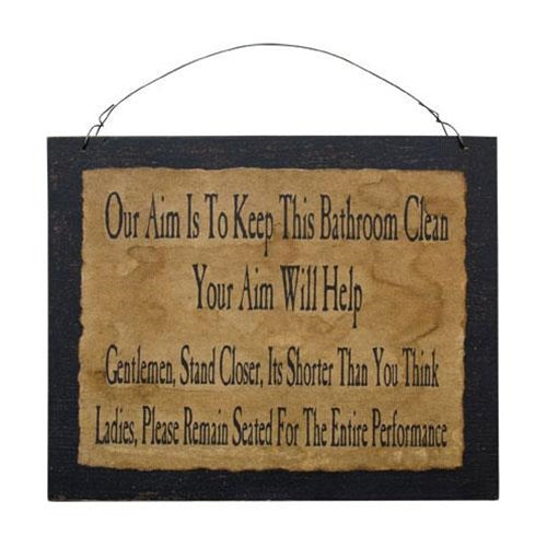 Clean Bathroom Sign
