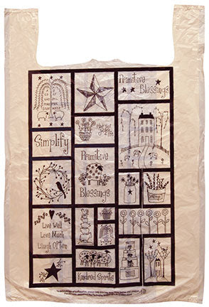 1000/Pkg Primitive Blessings Plastic Bags 15x7x4"