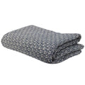 Navy & Cream Cherry Blossom Throw