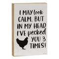 I May Look Calm Block (Pack of 4)