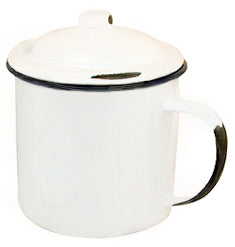 Enamelware Mug with Lid - 4" (Pack of 4)