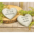 Hearts & Thoughts Cement Heart Memorial 2 Asstd. (Pack of 2)
