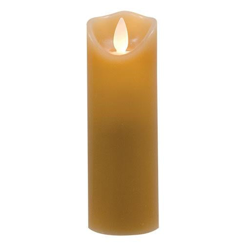 Slender Tan Flicker Candle 6"