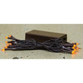 Amber Silicone Mini Lights Brown Cord 20 ct (Pack of 4)