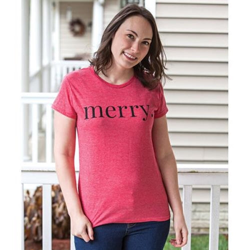 Merry T-Shirt Heather Red Extra Large