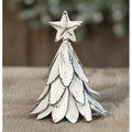 Whitewashed Metal Christmas Tree 5.5" (Pack of 4)