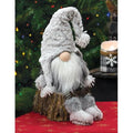 Gray Fur Hat Dangle Leg Gnome GZOE2510 By CWI Gifts