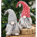 Furry Santa Gnome w/Red/Gray Hat 2 Asstd. (Pack of 2)