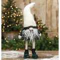 Large Plush Plaid Wobble Gnome w/White Knit Hat