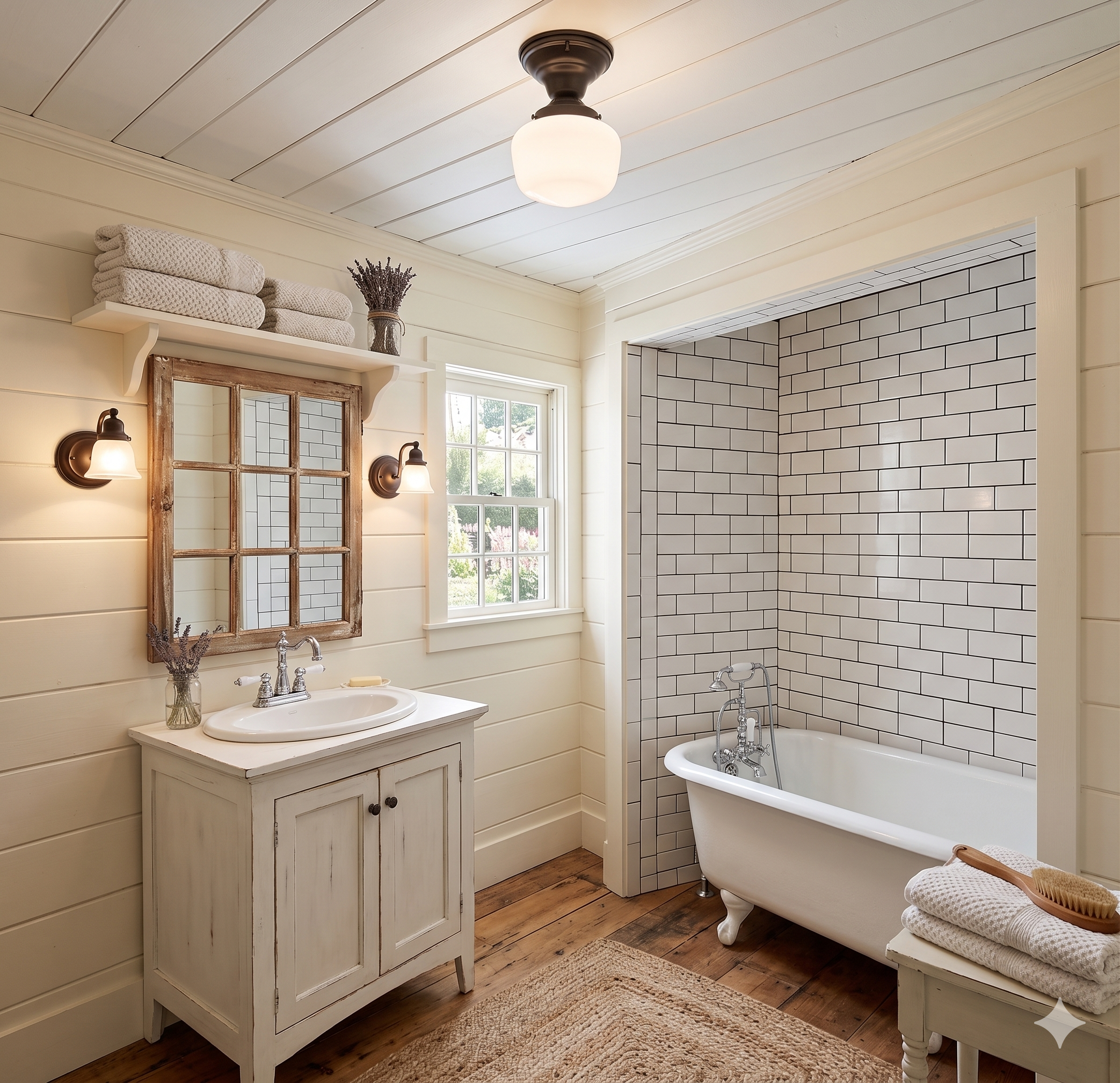 Simple Schoolhouse Milk Glass |6"| Ceiling Light