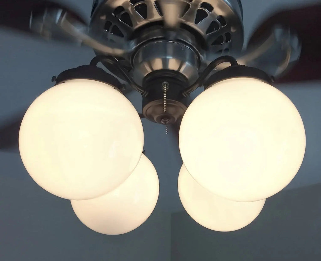 Modern Milk Glass Ceiling Fan LIGHT KIT