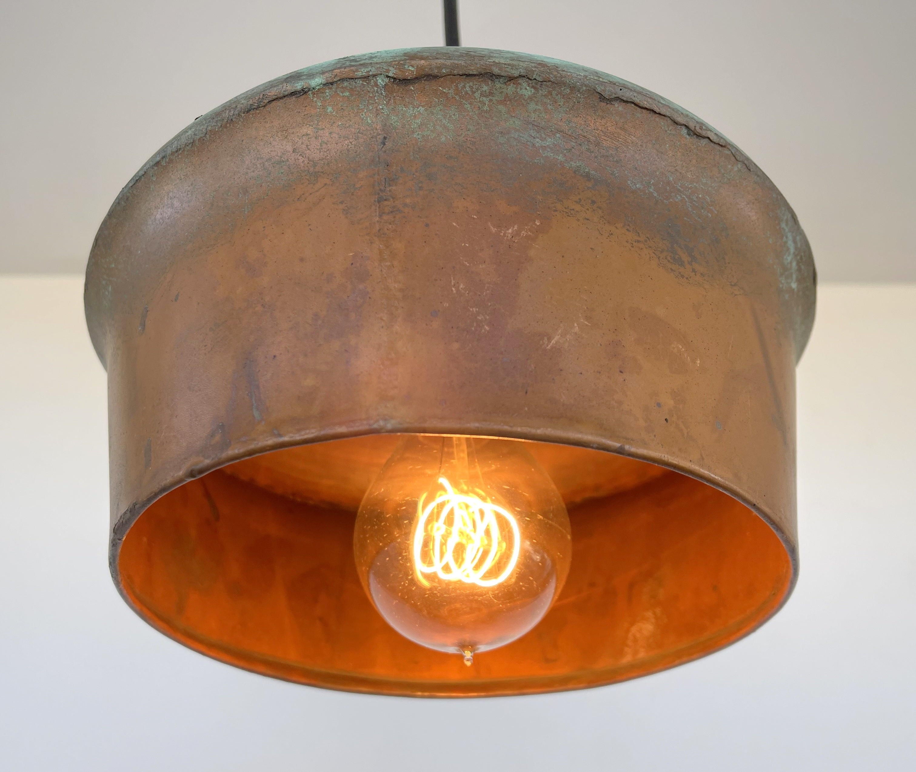 Handcrafted Copper Pendant Light | 8.5" | Farmhouse Kitchen Pendant