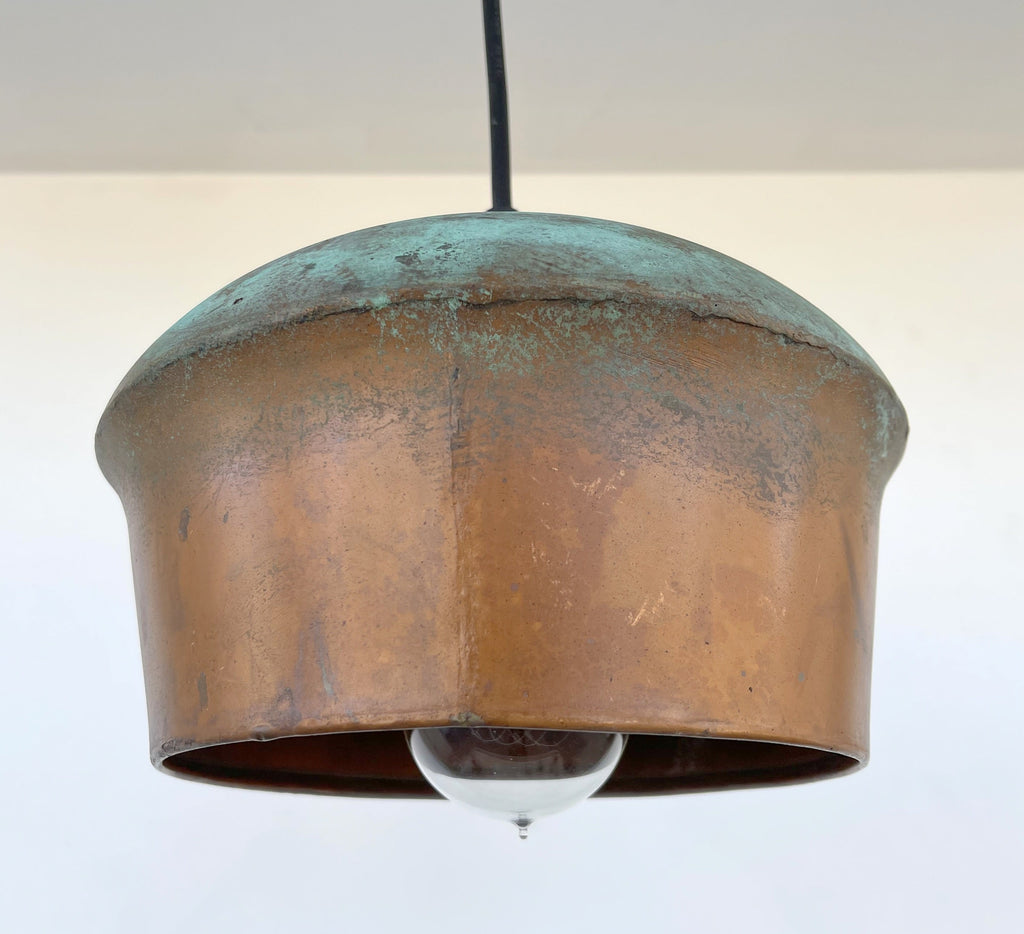 Handcrafted Copper Pendant Light | 8.5" | Farmhouse Kitchen Pendant