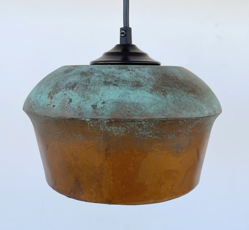 Handcrafted Copper Pendant Light | 8.5" | Farmhouse Kitchen Pendant