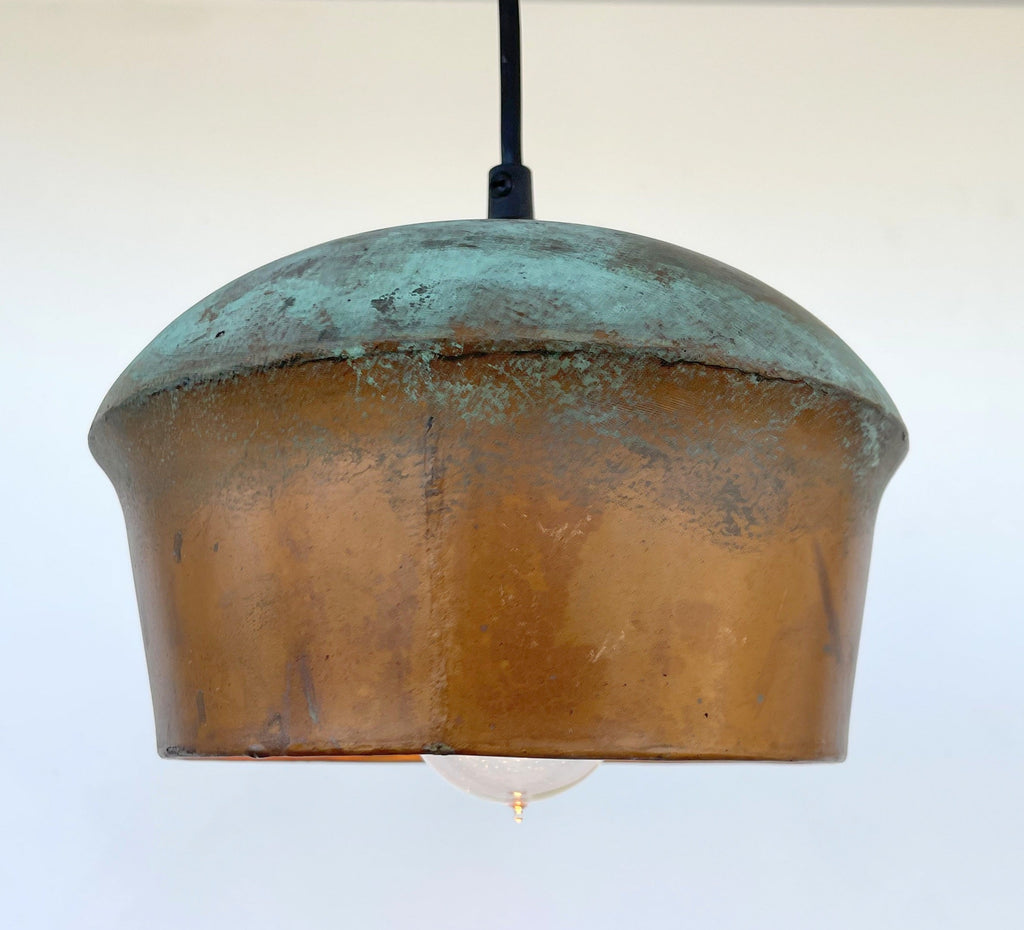 Handcrafted Copper Pendant Light | 8.5" | Farmhouse Kitchen Pendant