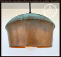 Handcrafted Copper Pendant Light | 8.5" | Farmhouse Kitchen Pendant