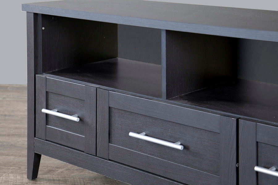 Baxton Studio Espresso TV Stand-Three Drawers