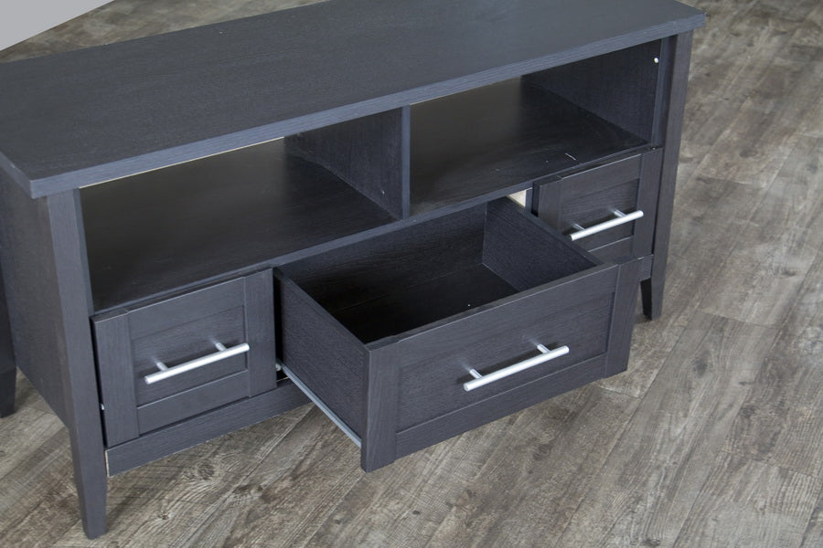 Baxton Studio Espresso TV Stand-Three Drawers