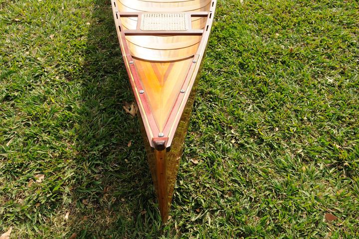 Wooden Canoe with Ribs 18