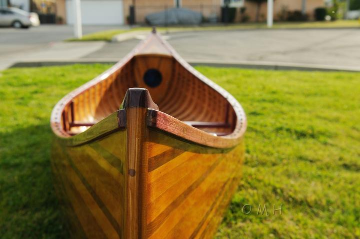 Wooden Canoe With Ribs Curved bow 10ft