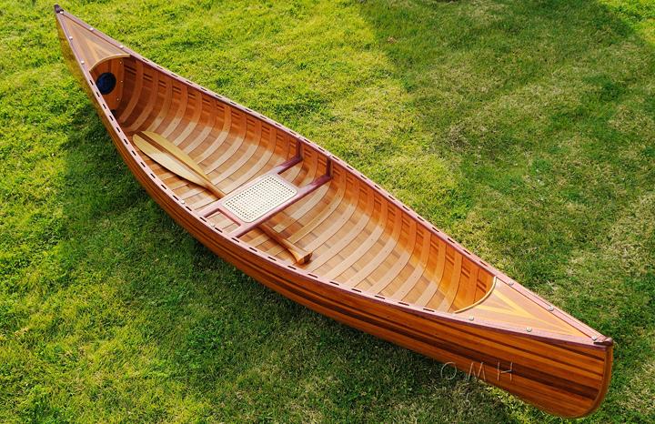 Wooden Canoe With Ribs Curved bow 10ft