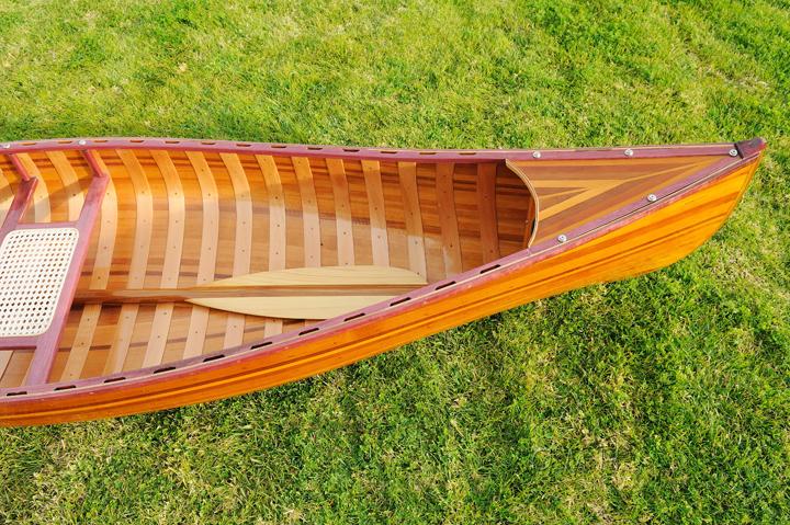 Wooden Canoe With Ribs Curved bow 10ft