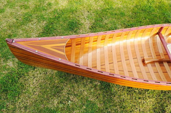 Wooden Canoe With Ribs Curved bow 10ft
