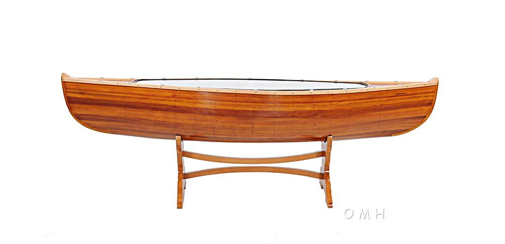 Wooden Canoe Table 5 ft