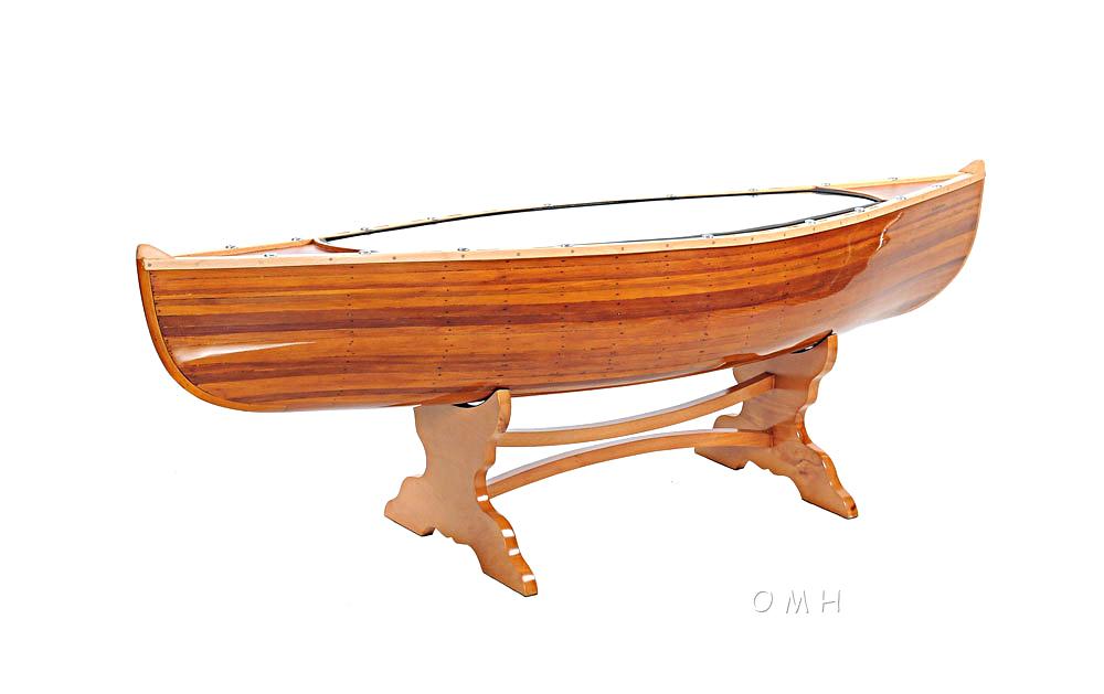 Wooden Canoe Table 5 ft