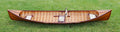 Traditional Wooden Canoe With Ribs