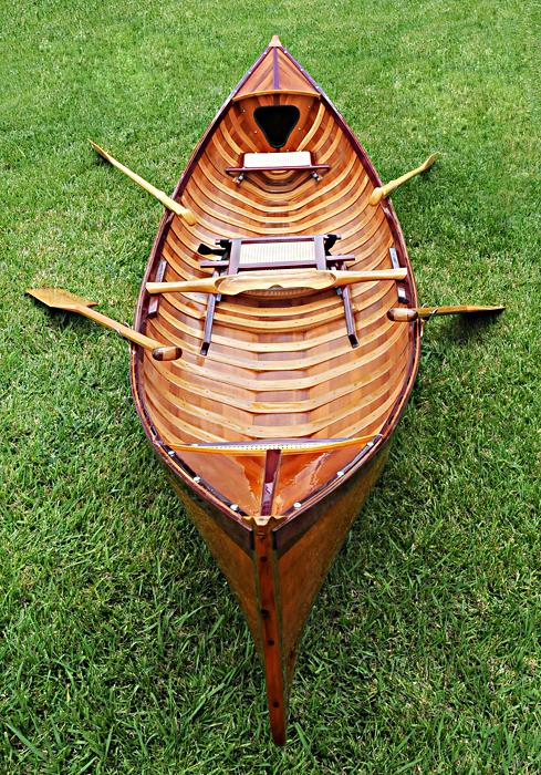 Traditional Wooden Canoe With Ribs