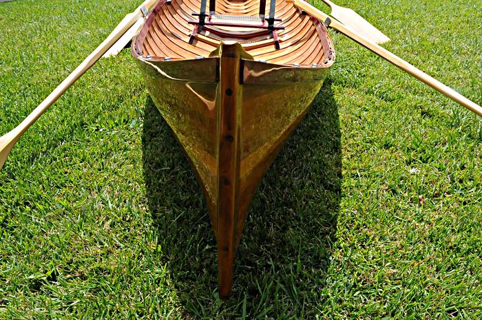 Traditional Wooden Canoe With Ribs