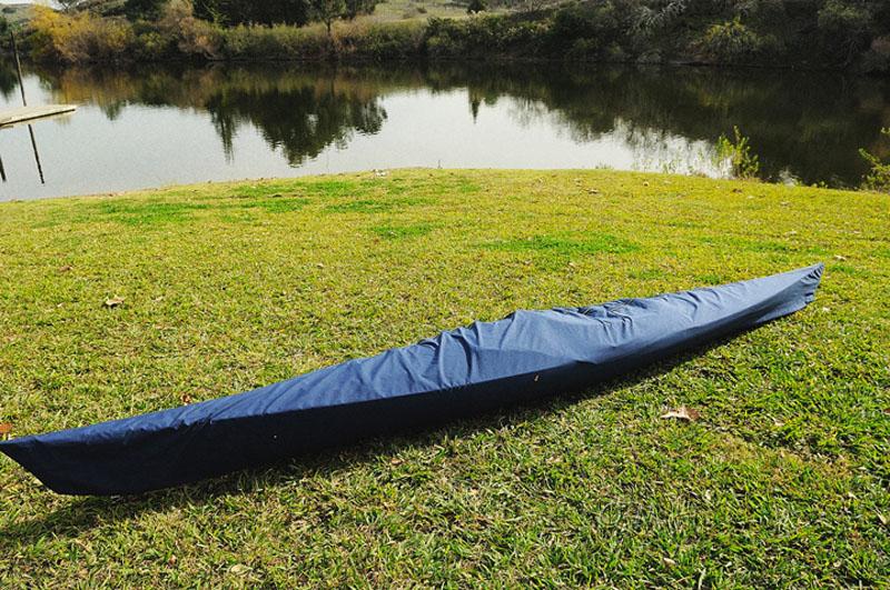 Wooden Kayak with White & Purple Ribbon 15 ft
