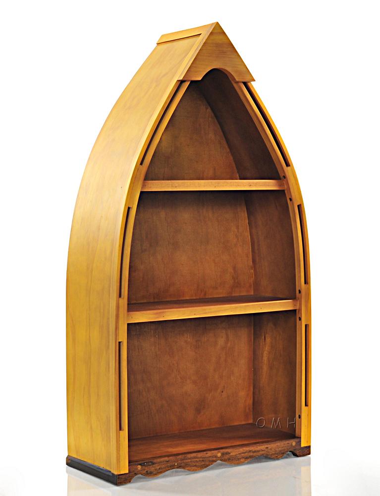 Wooden Canoe Book Shelf Small
