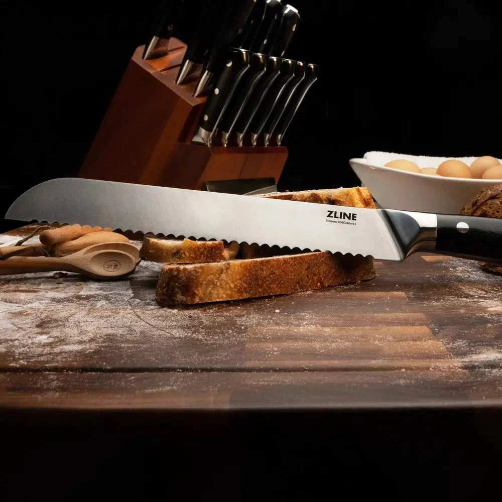 ZLINE 15-Piece Professional German Steel Kitchen Knife Block Set KSETT-GS-15