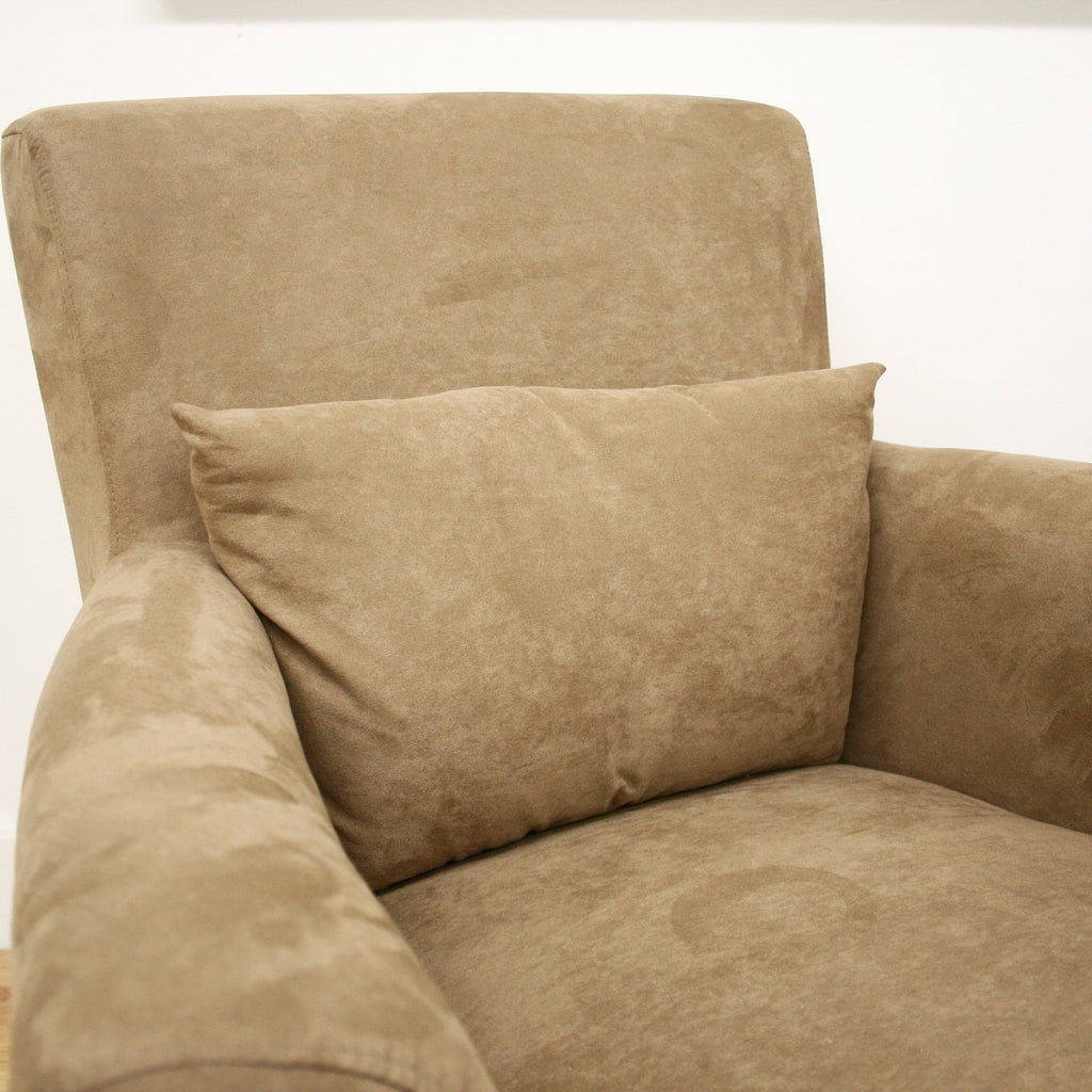 Baxton Studio Marquis Tan Microfiber Club Chair