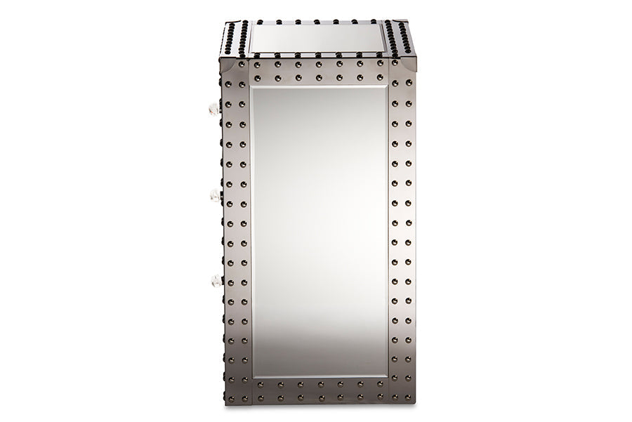 Baxton Studio Azura Modern and Contemporary Hollywood Regency Glamour Style Nightstand Bedside Table