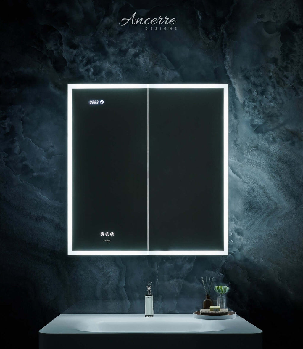 Pagani LED Mirror Cabinet with Defogger, Dimmer, Magnifier & USB outlet