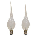 2/Pkg 7 Watt Clear Silicone Bulbs Candelabra Base (Pack of 4)